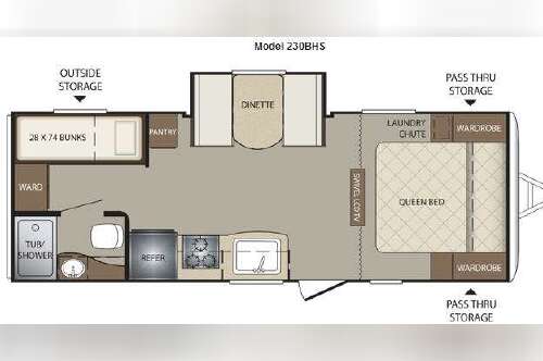 2012 Keystone Rv Bullet 230BHS in elkins WV
