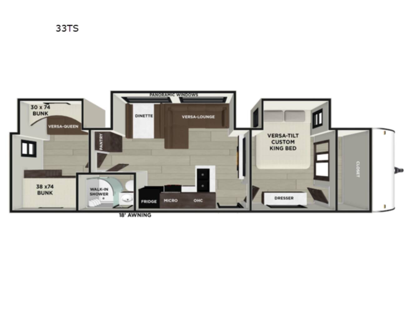A photo of this 2026 Forest River Rv Wildwood 33TS