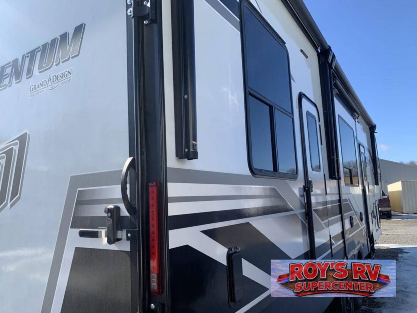 A photo of this 2026 Grand Design Momentum G-Class 320G