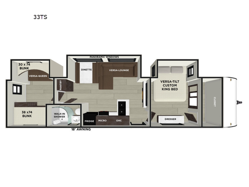 A photo of this 2026 Forest River Rv Wildwood 33TS
