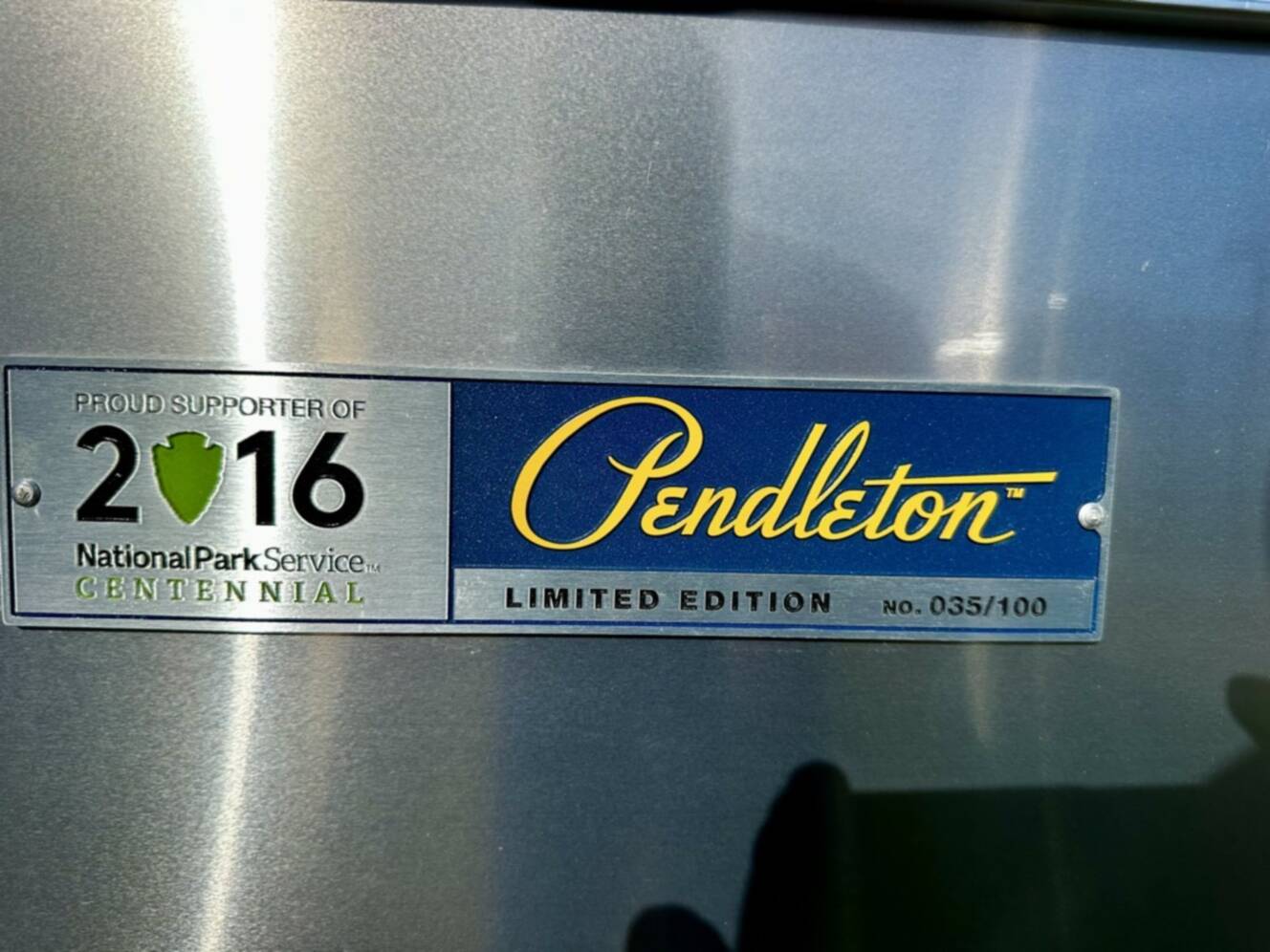 A photo of this 2016 Airstream PENDLETON 27FB