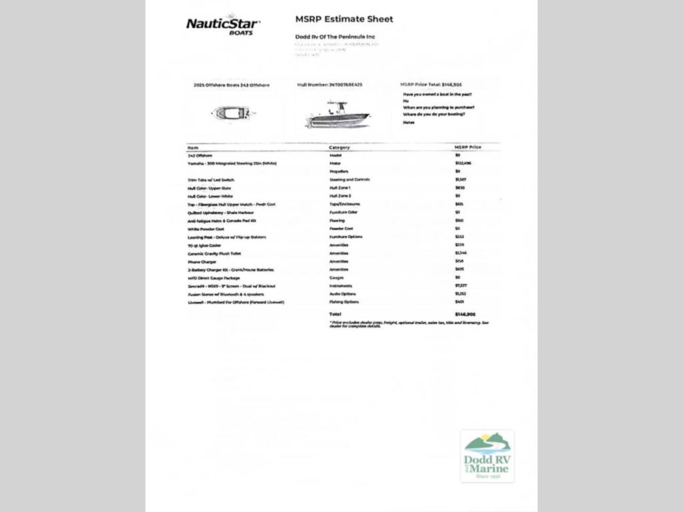 A photo of this 2025 Nautic Star Offshore 242OS