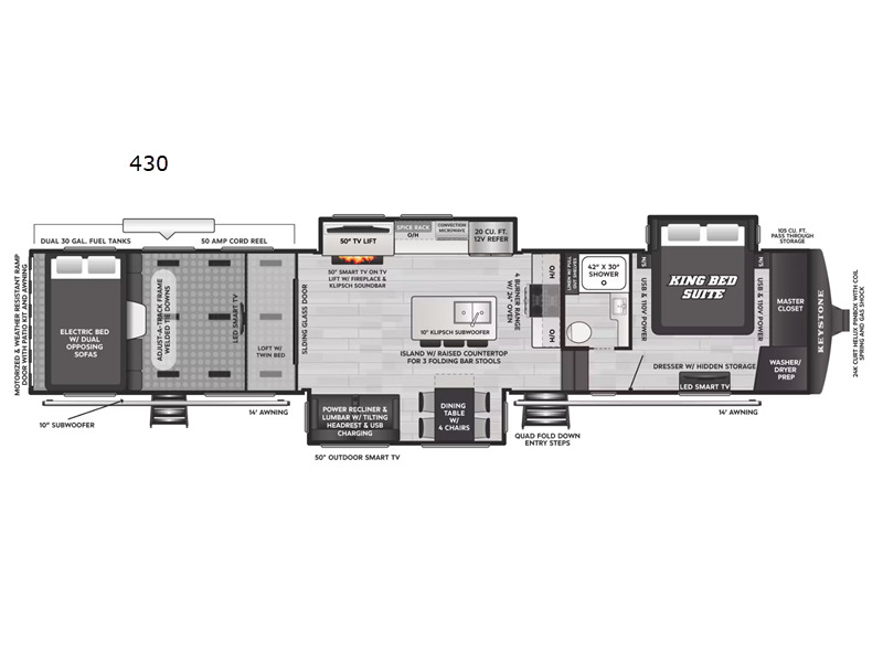2026 Keystone Rv Raptor 430 in grand terrace CA