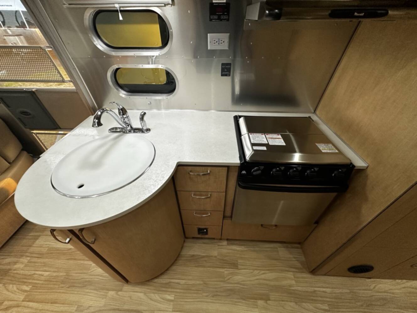 A photo of this 2017 Airstream FLYING CLOUD 25RB TWIN