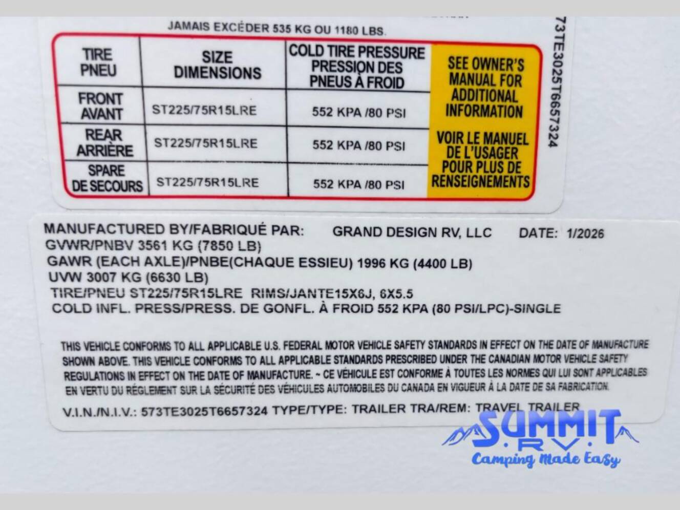 A photo of this 2026 Grand Design Imagine 2500RL