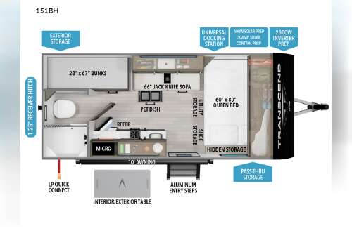 2025 Grand Design Transcend One 151BH in kokomo IN