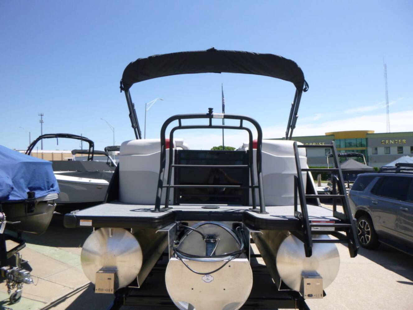 A photo of this 2026 Godfrey Pontoons Sweetwater 2286SB 27" IMPACT Center Tube Package