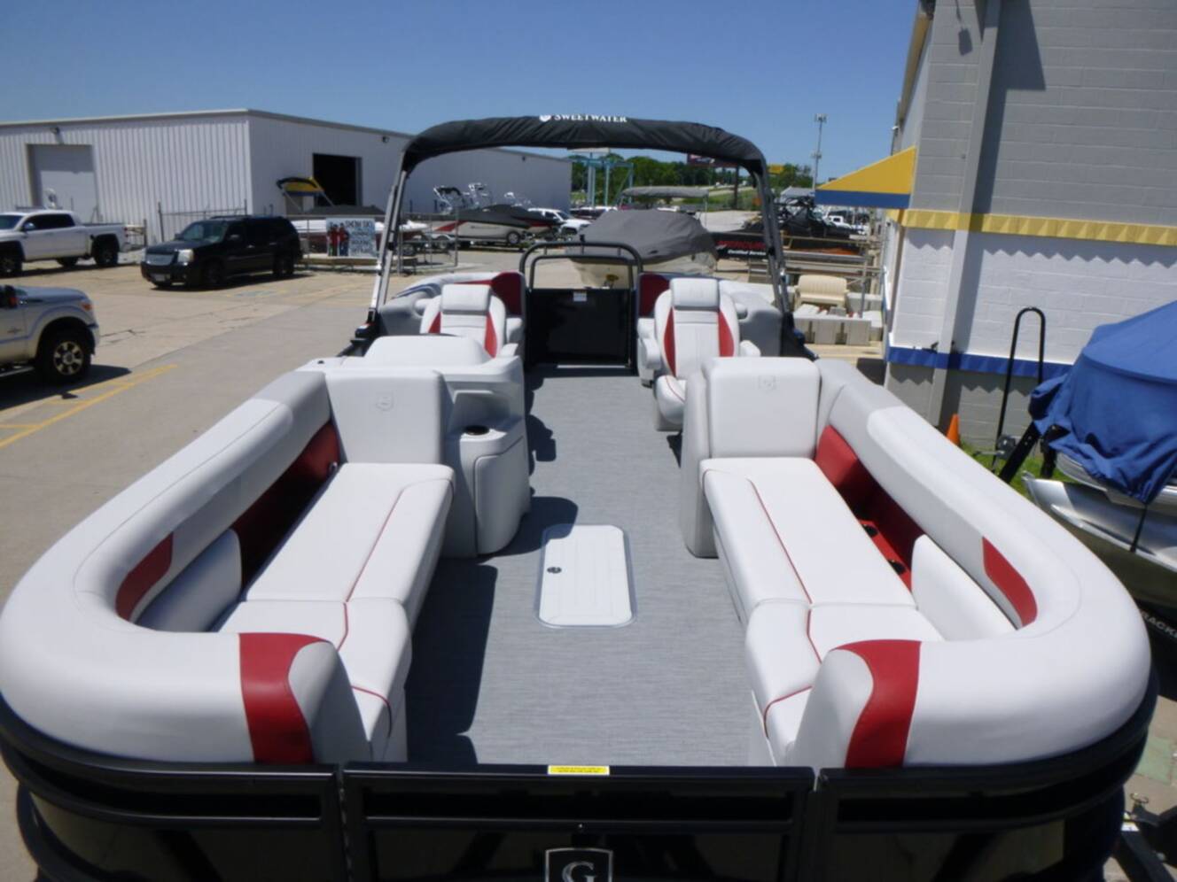 A photo of this 2026 Godfrey Pontoons Sweetwater 2286SB 27" IMPACT Center Tube Package