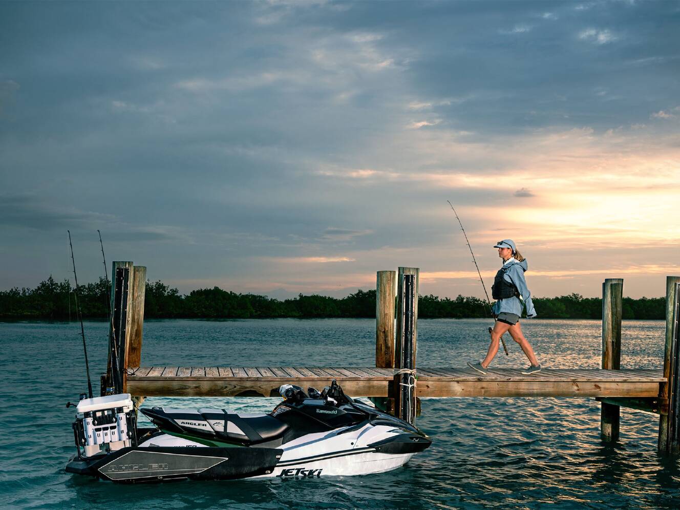 A photo of this 2025 Kawasaki Jet Ski® Ultra® 160LX-S Angler