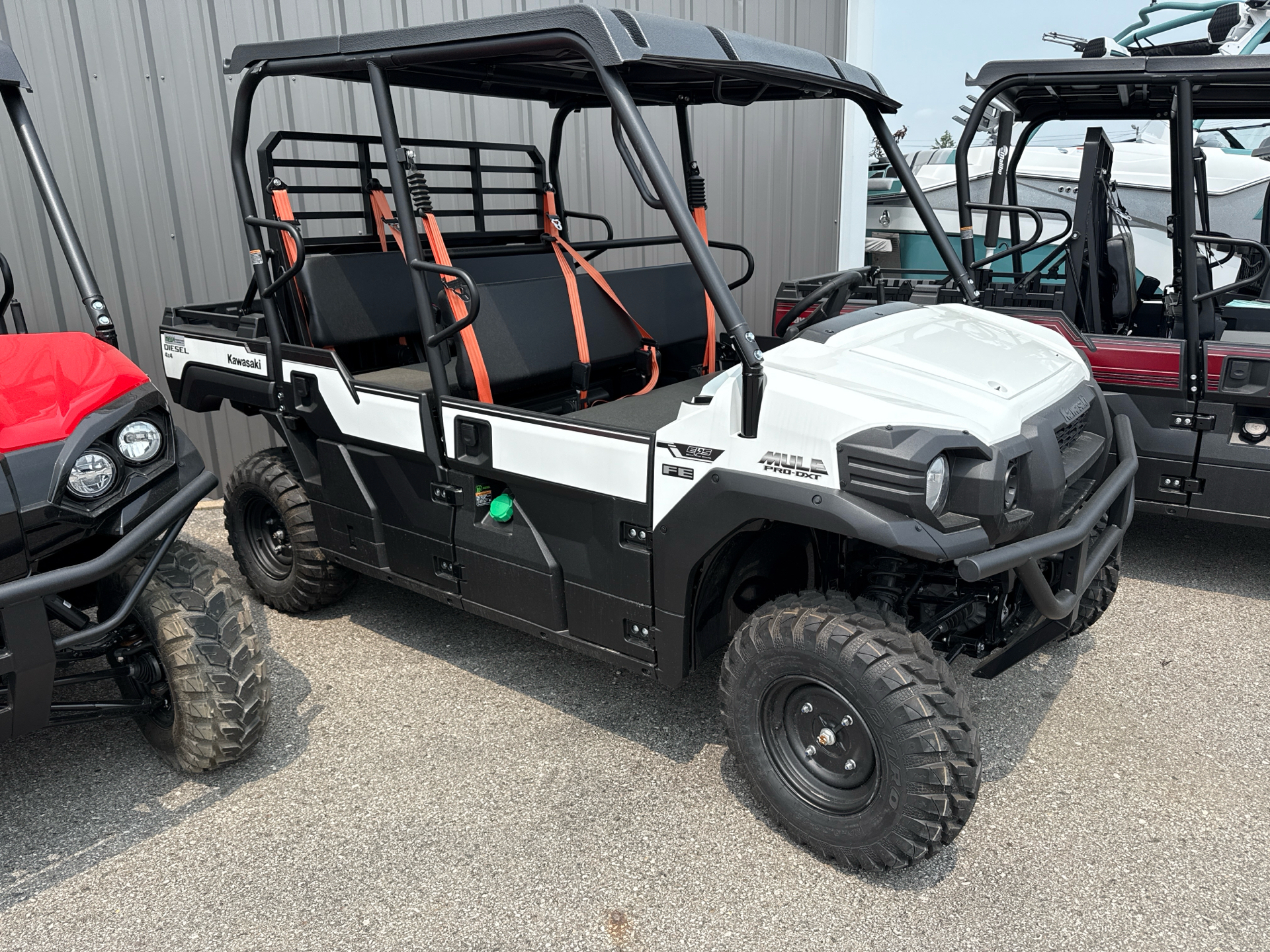 White Kawasaki Mule Pro Dxt Diesel Four Wheelers For Sale - ATV Trader