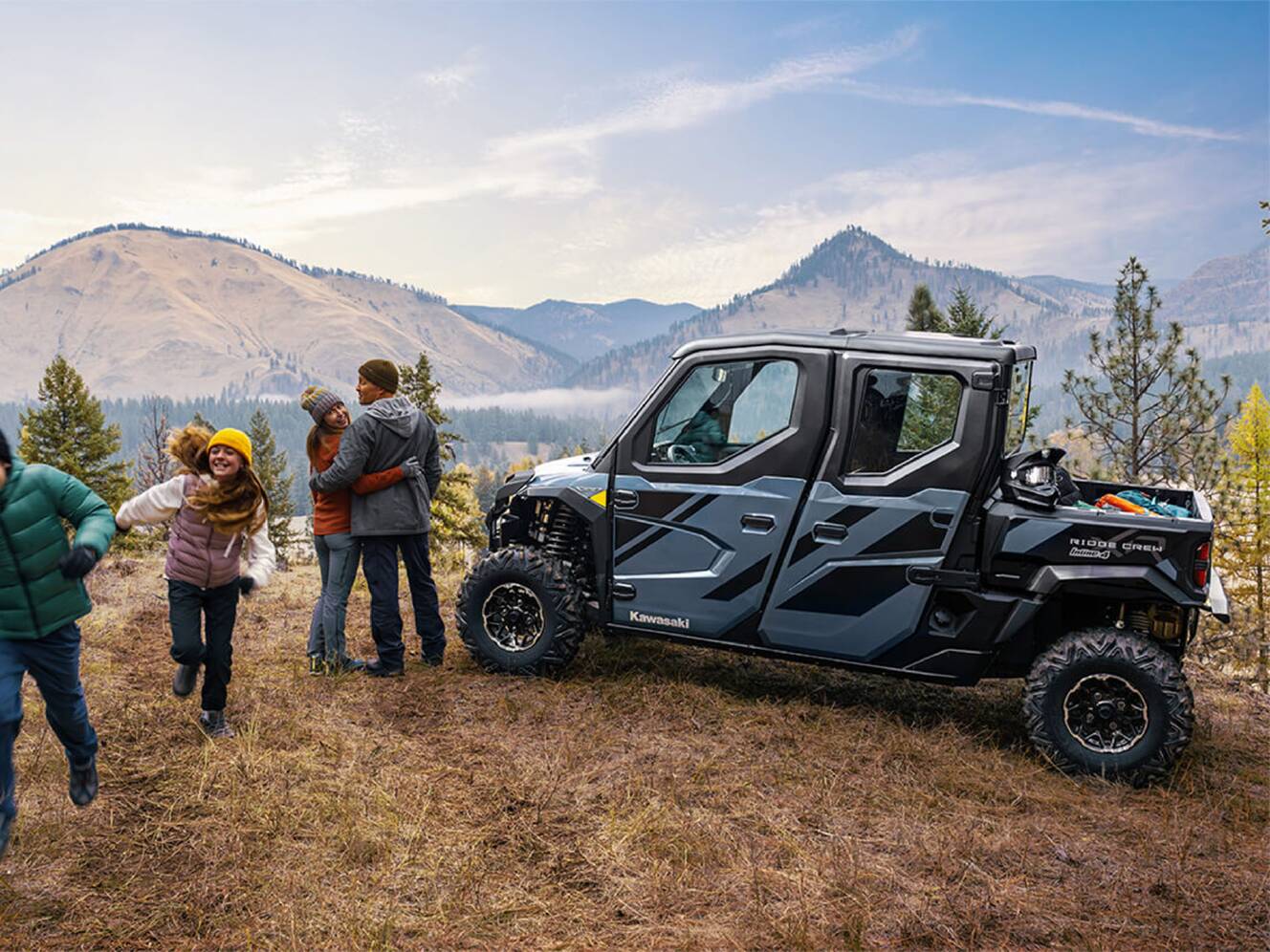 A photo of this 2025 Kawasaki RIDGE® XR CREW Limited HVAC
