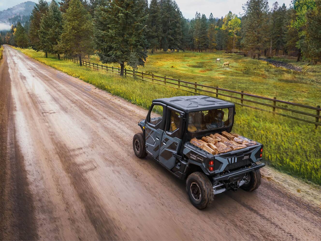 A photo of this 2025 Kawasaki RIDGE® XR CREW Limited HVAC