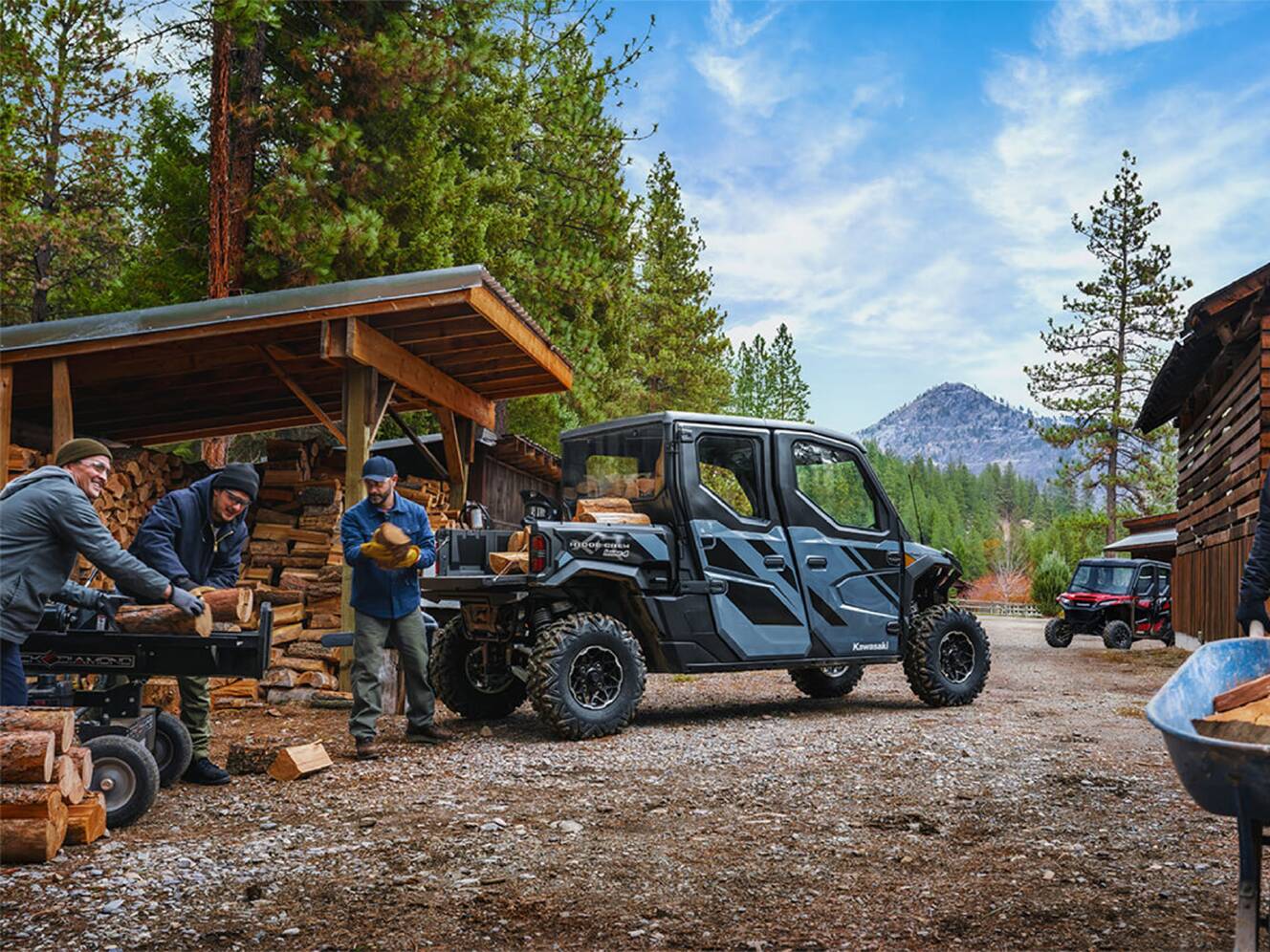 A photo of this 2025 Kawasaki RIDGE® XR CREW Limited HVAC