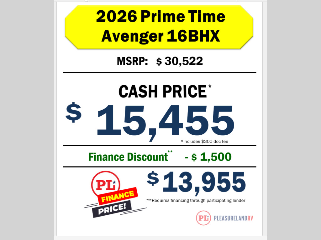 2026 Prime Time Rv Avenger LT 16BHX in shakopee MN