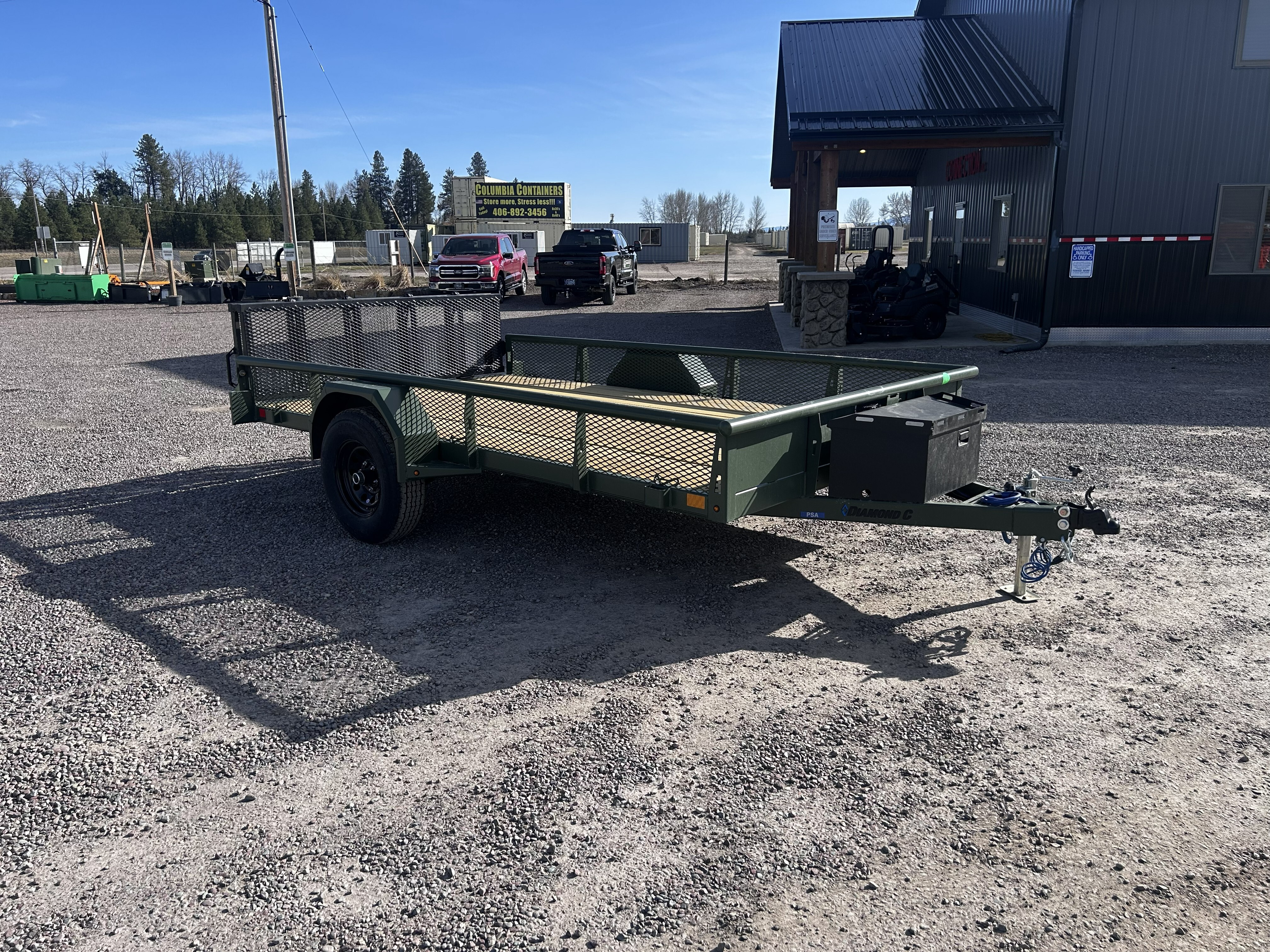 2026 DIAMOND C 12' X 83" Single Axle Utility Trailer in Columbia Falls, MT