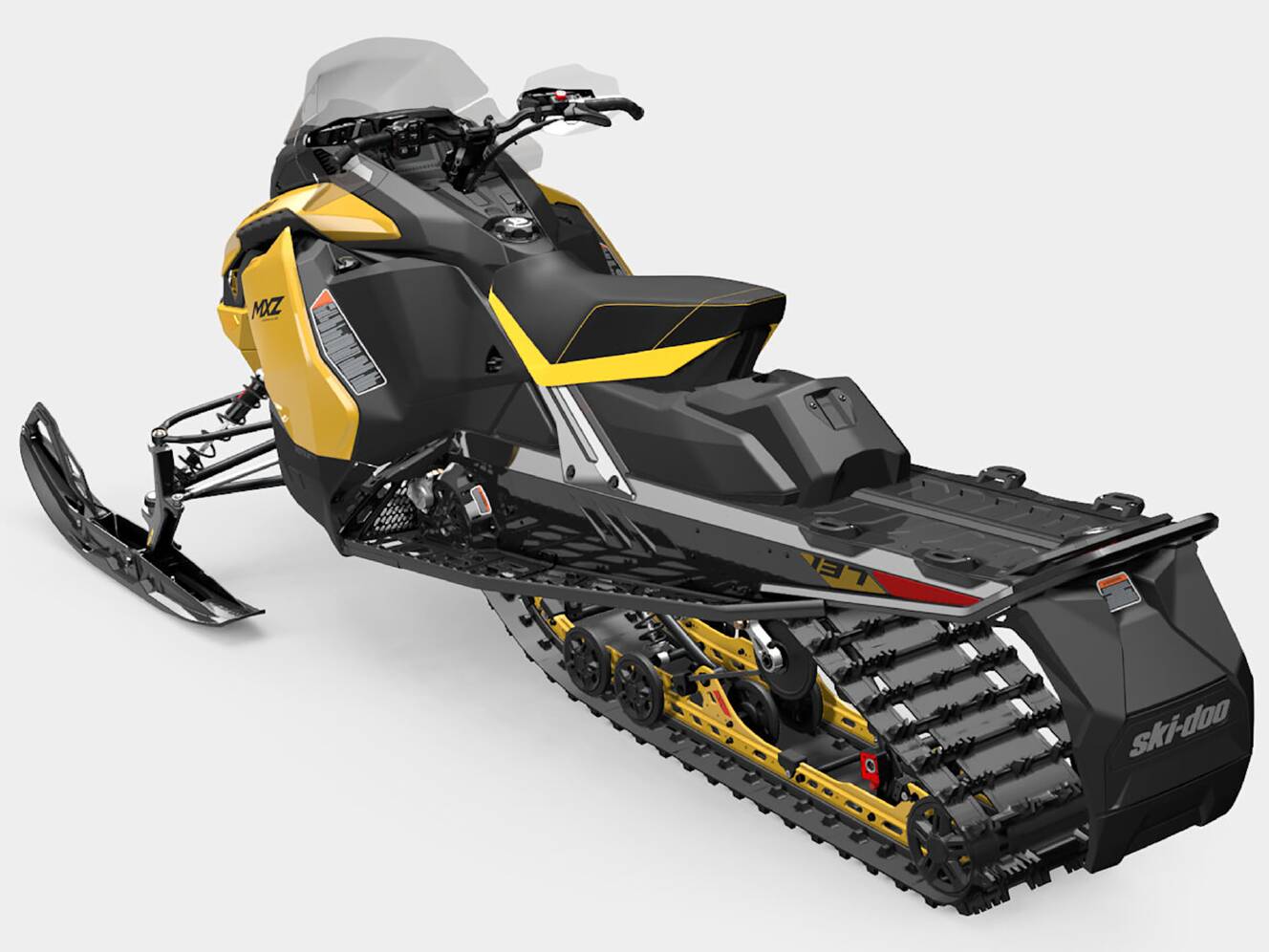 A photo of this 2025 Ski-Doo MXZ Adrenaline 137 600R E-TEC ES Ripsaw 1.25