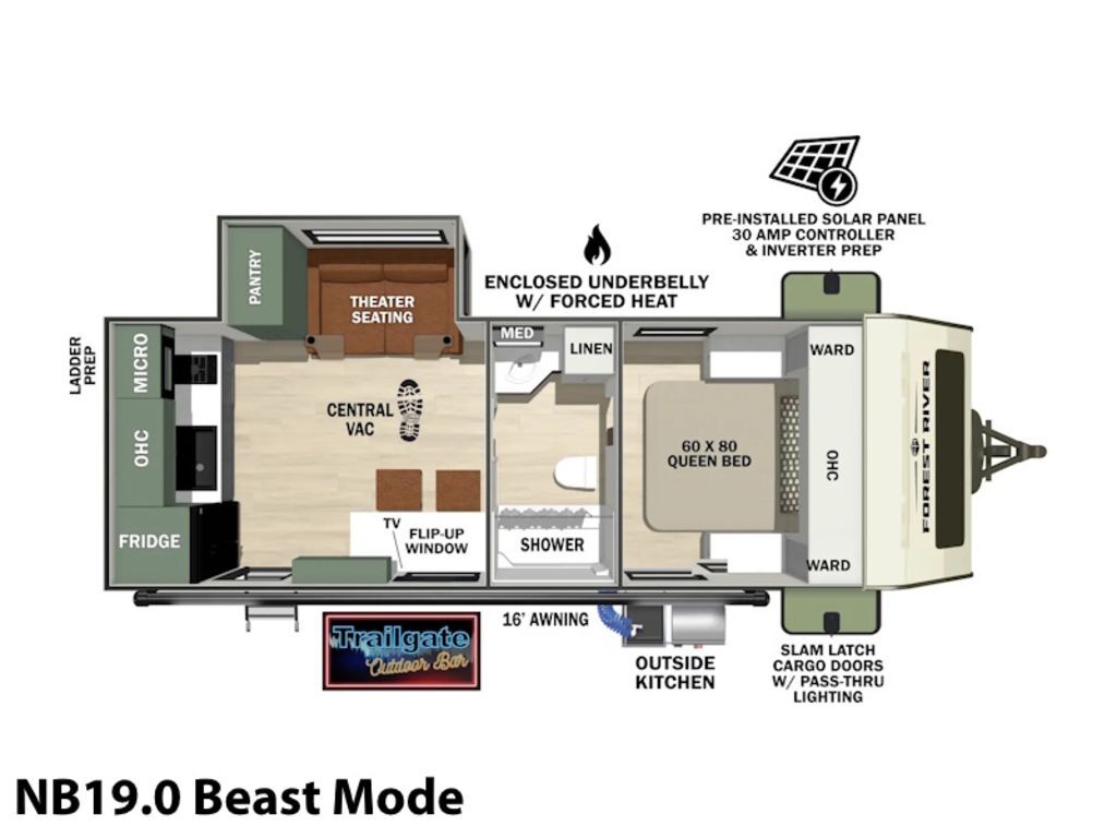 2026 Forest River Rv No Boundaries NB19.0 Beast Mode in richland WA