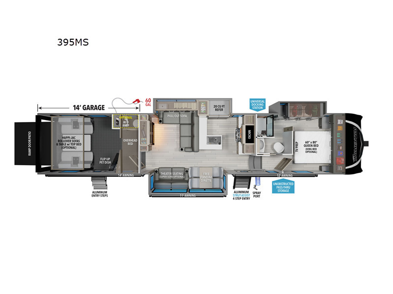 A photo of this 2025 Grand Design Momentum M-Class 395MS