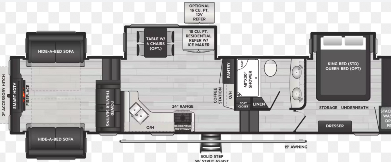 A photo of this 2019 Keystone MONTANA HIGH COUNTRY 373RD