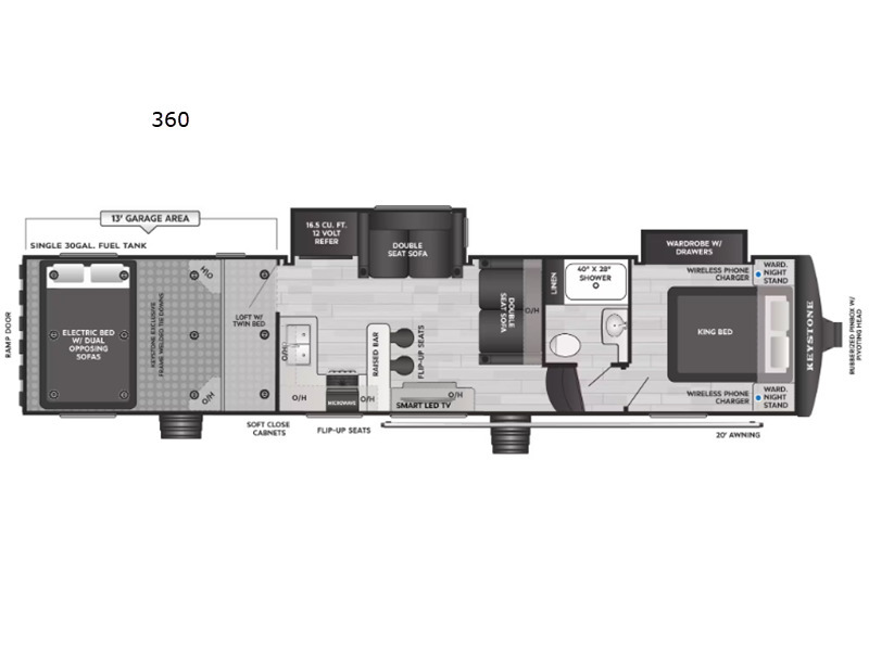 A photo of this 2026 Keystone Rv Raptor Carbon Series 360