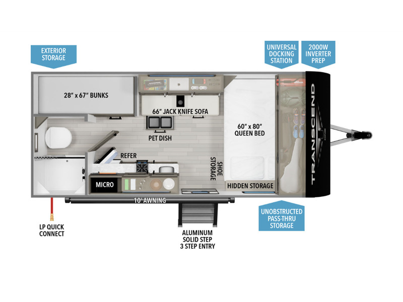 2026 Grand Design Transcend Xplor 151BH in clarksville IN