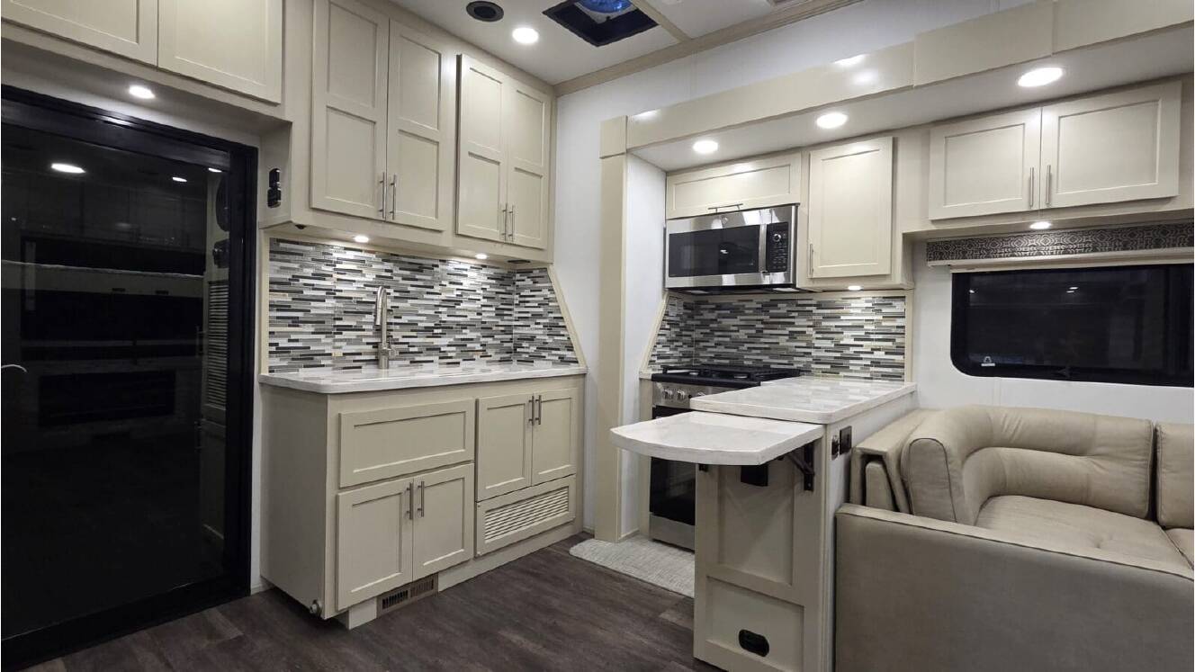 A photo of this 2026 Luxe TOY HAULER 48FB