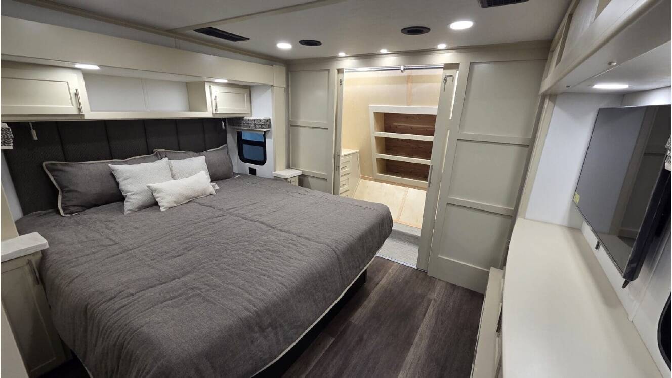 A photo of this 2026 Luxe TOY HAULER 48FB