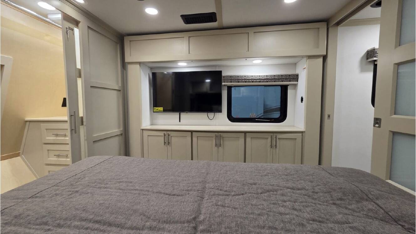 A photo of this 2026 Luxe TOY HAULER 48FB