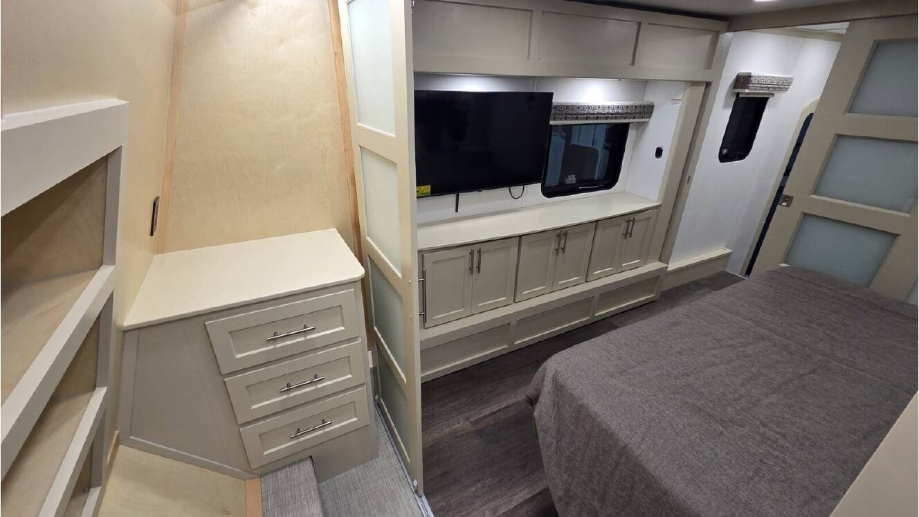 A photo of this 2026 Luxe TOY HAULER 48FB