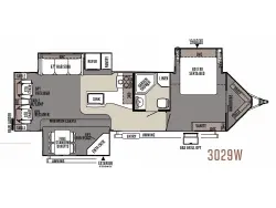 2015 FOREST RIVER ROCKWOOD WINDJAMMER 3029W