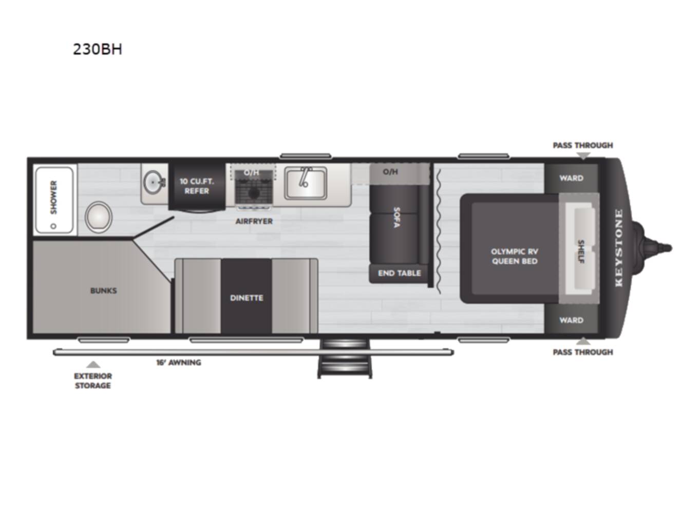 A photo of this 2026 Keystone Rv Hideout 230BH