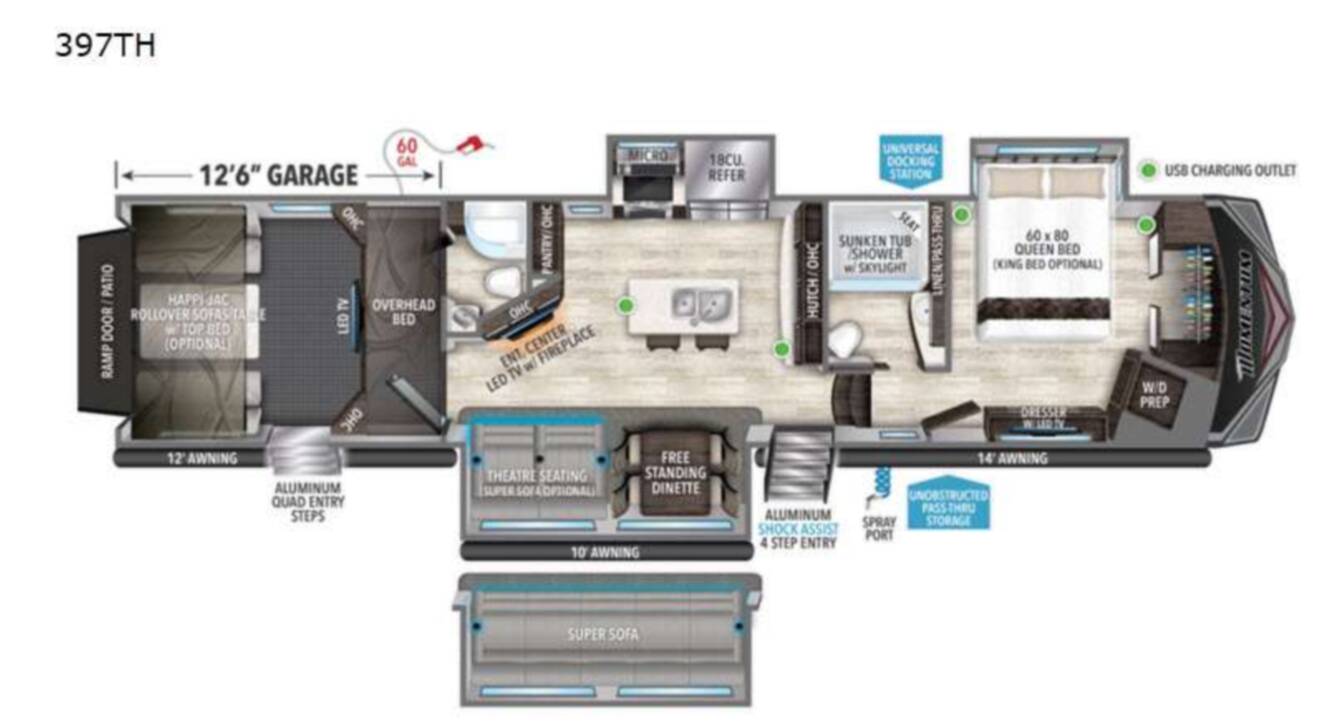 A photo of this 2021 Grand Design Momentum 397TH