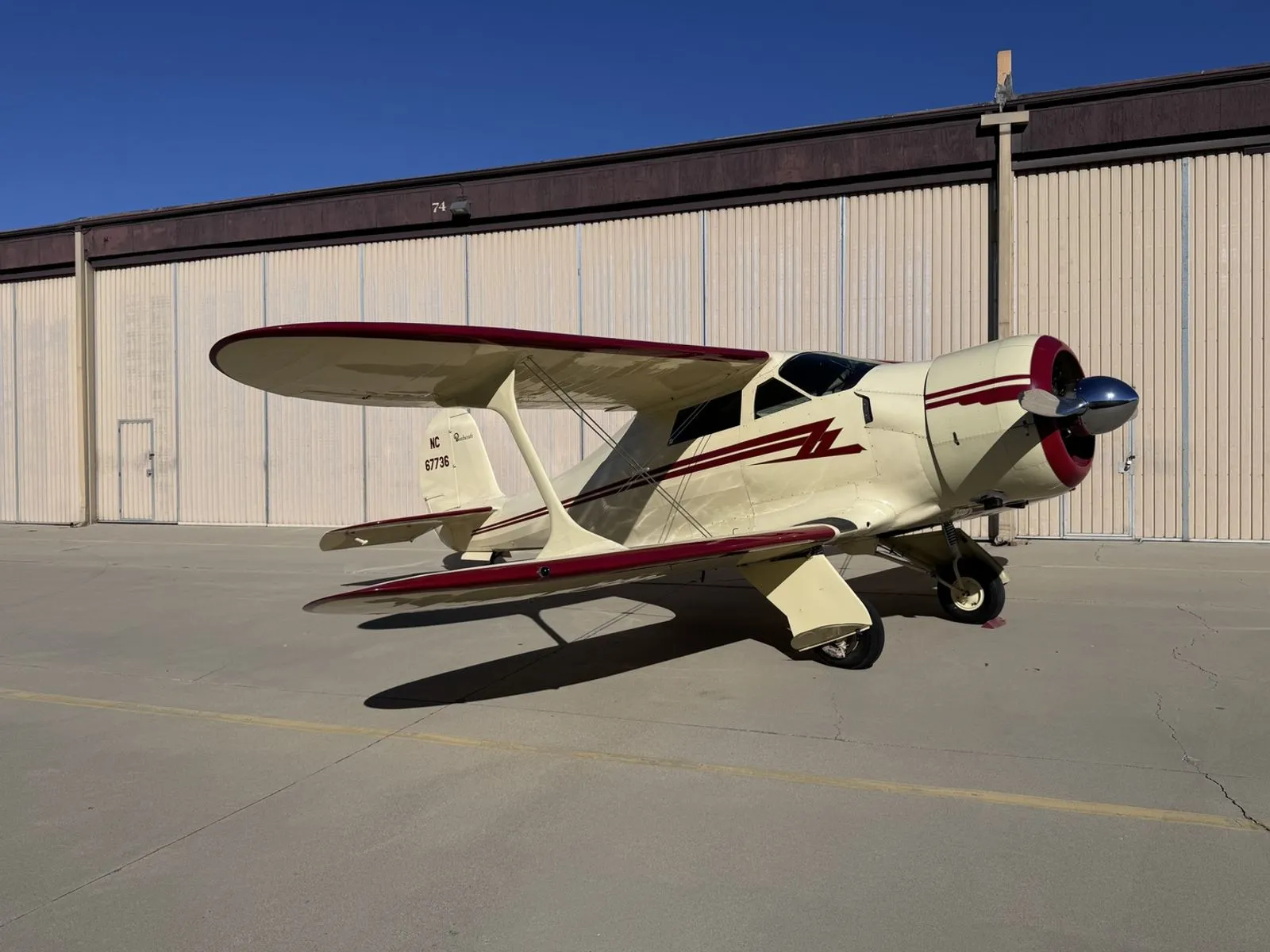 1943 Beechcraft D17S STAGGERWING in Chino