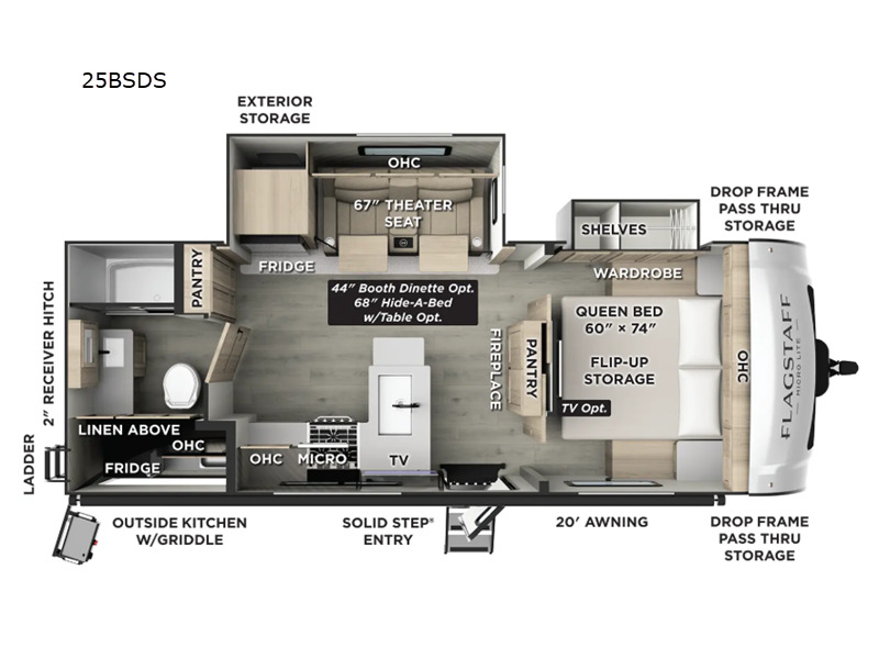 2026 Forest River Rv Flagstaff Micro Lite 25BSDS in conway AR