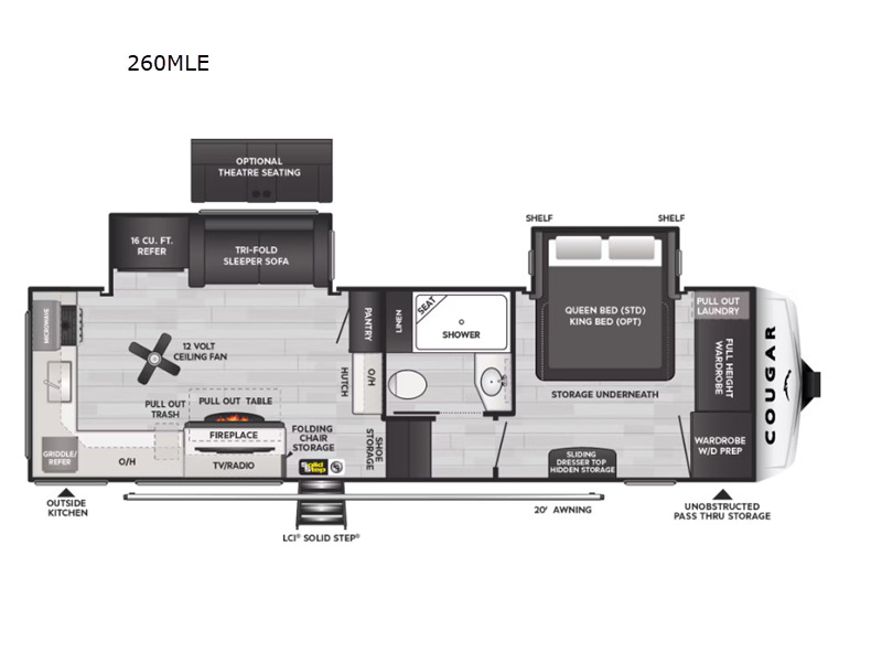 2025 Keystone Rv Cougar 260MLE Midnight Edition in cookeville TN