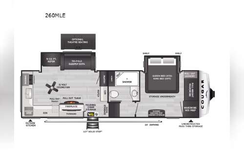 2025 Keystone Rv Cougar 260MLE Midnight Edition in cookeville TN