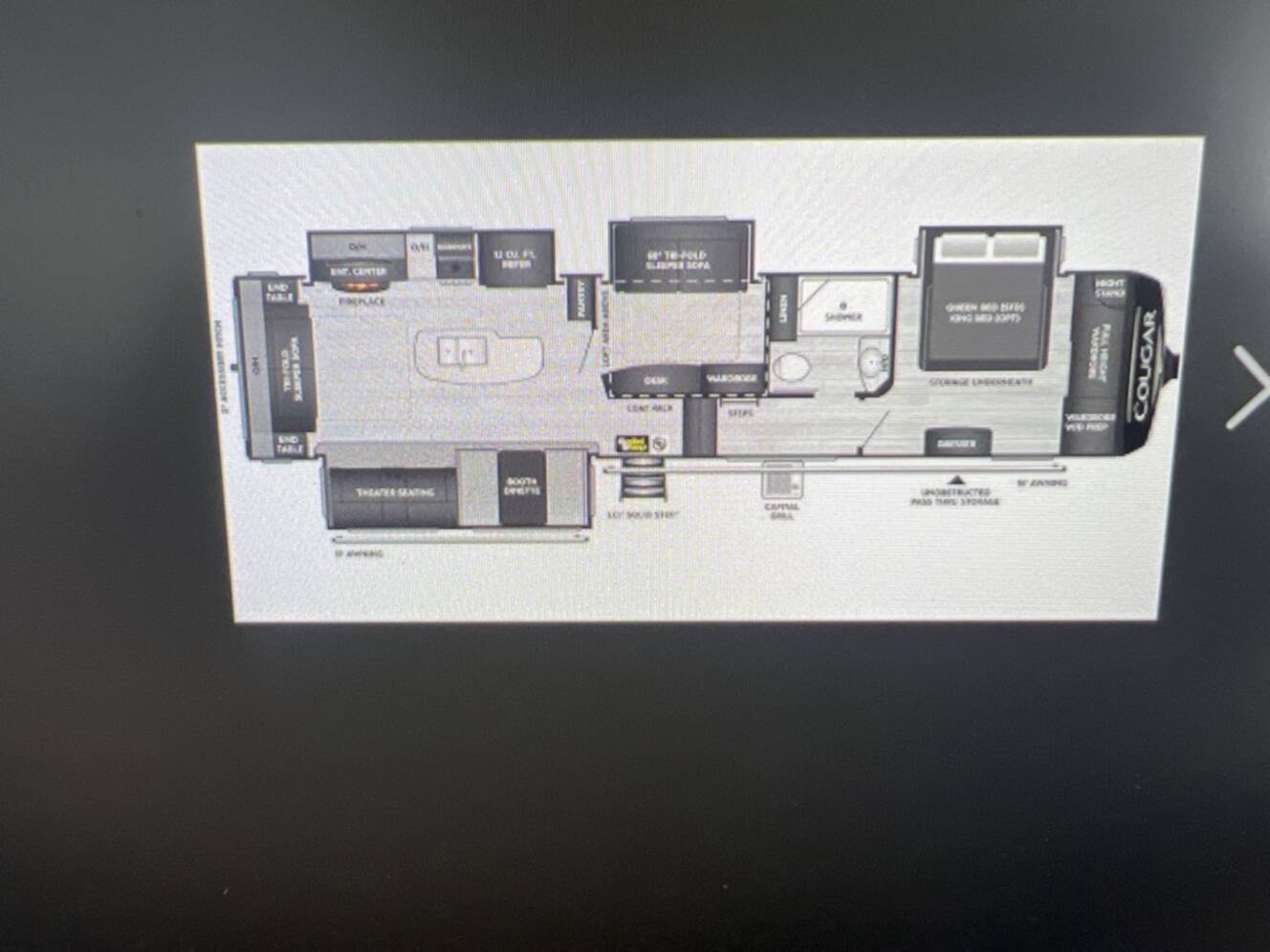 A photo of this 2023 Keystone COUGAR 368MBI