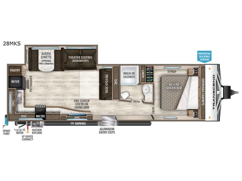 2019 Grand Design TRANSCEND 28MKS RV