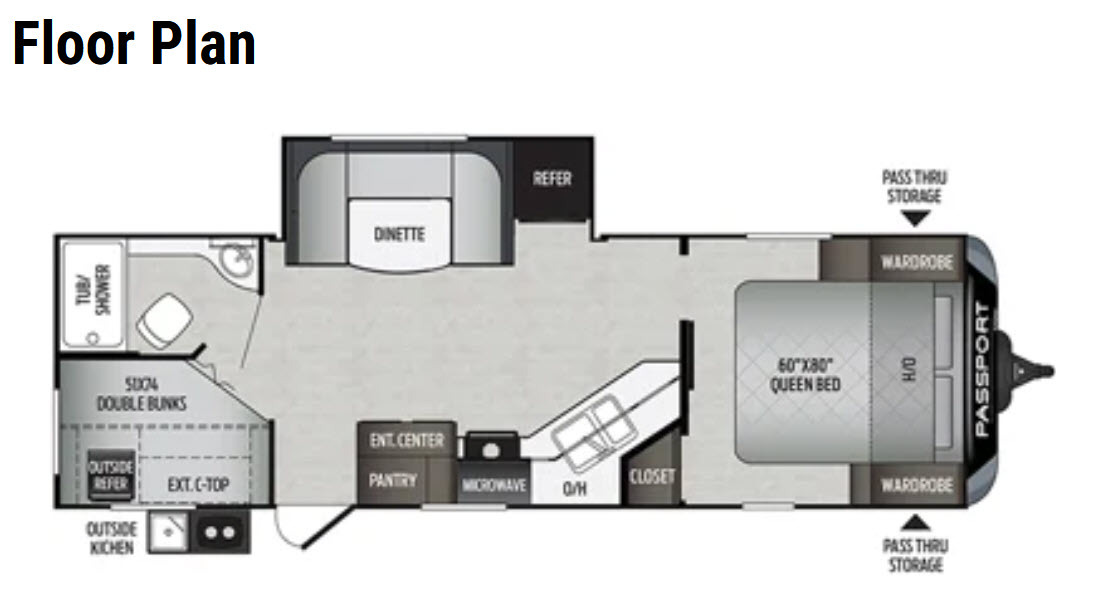 2020 Keystone PASSPORT GRAND TOURING (WEST) 2600BHWE GT in olalla WA