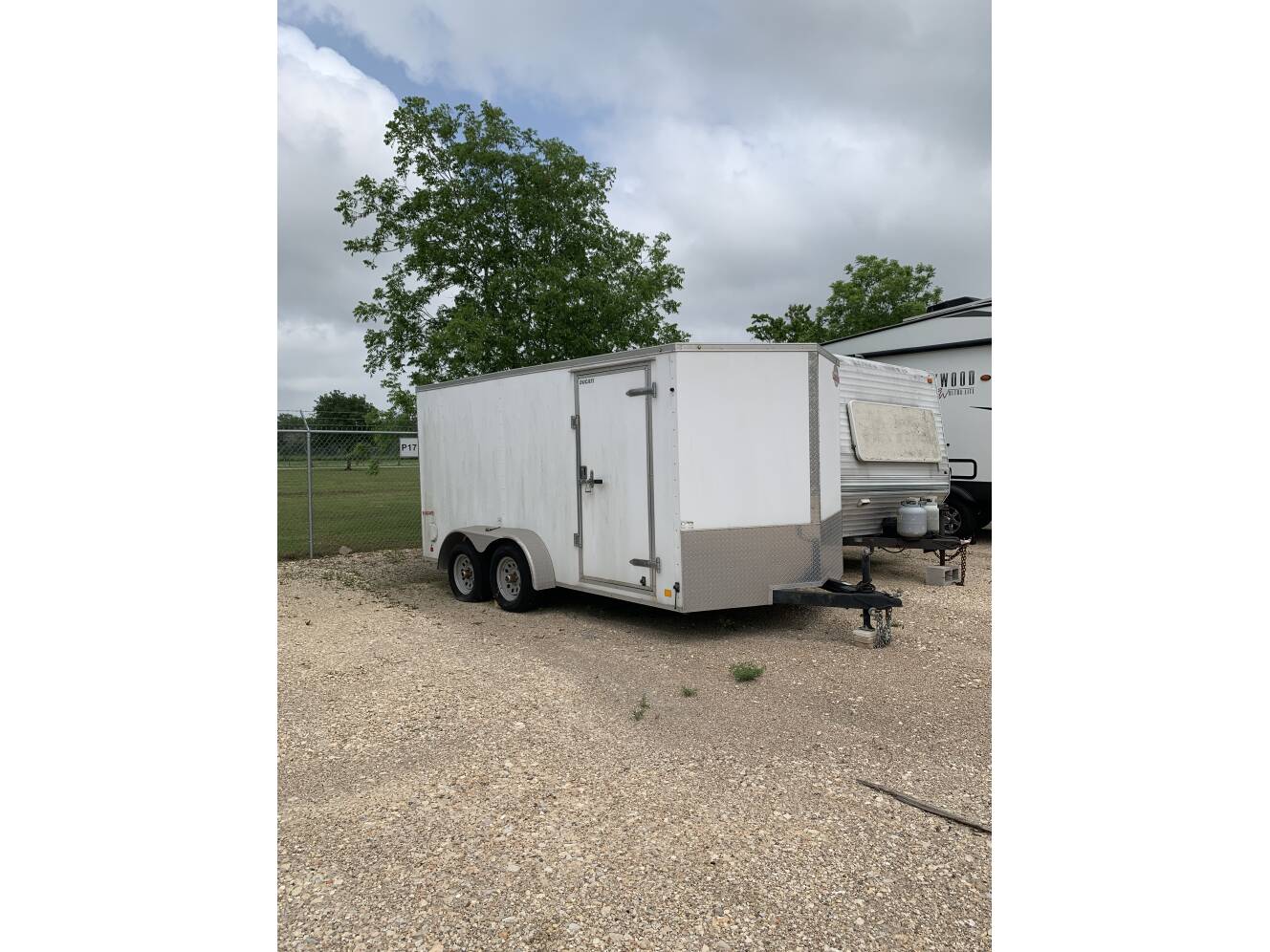 A photo of this 2018 Cargo Mate Enclosed Trailer