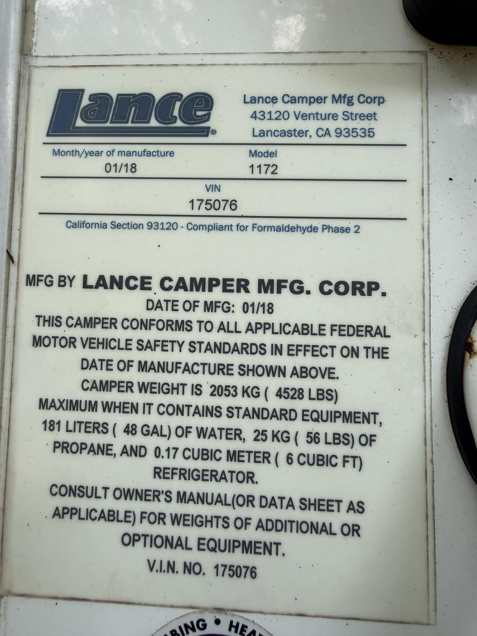 2018 Lance 1172 Truck Camper in kissimmee FL
