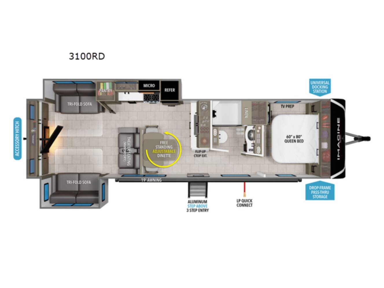 A photo of this 2026 Grand Design Imagine 3100RD
