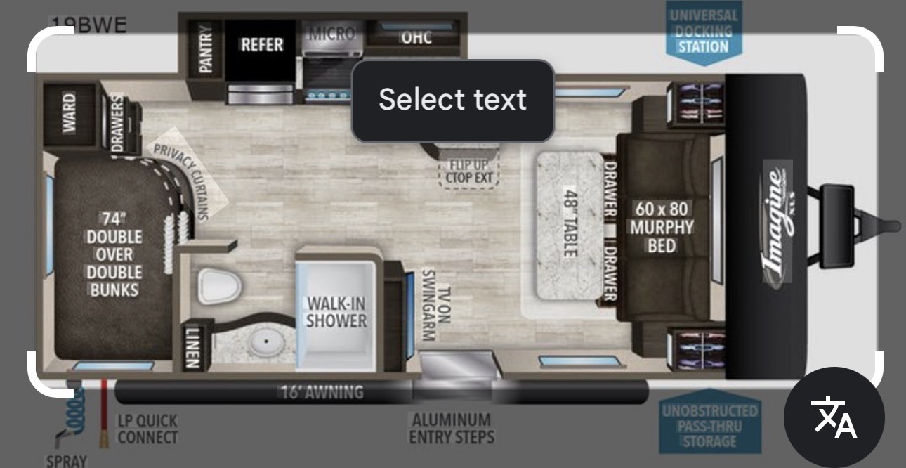 A photo of this 2019 Grand Design IMAGINE XLS 19BWE