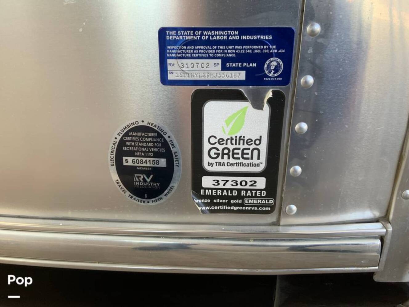 A photo of this 2021 Airstream Globetrotter 27FB Queen