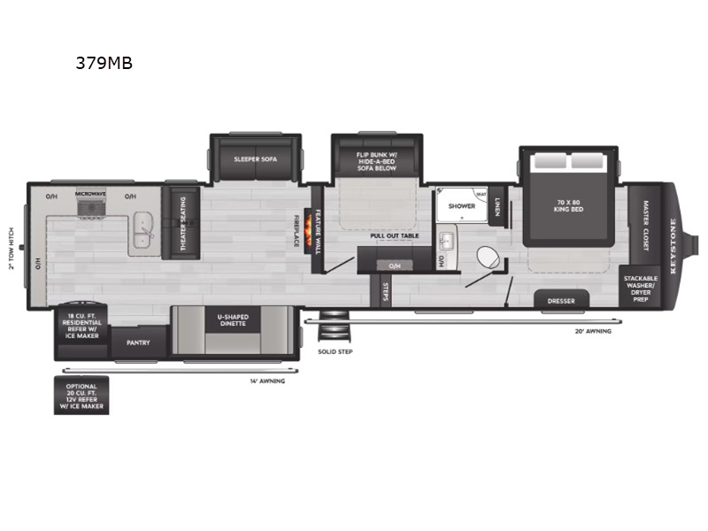 2026 Keystone Rv Alpine Avalanche Edition 379MB in payson UT