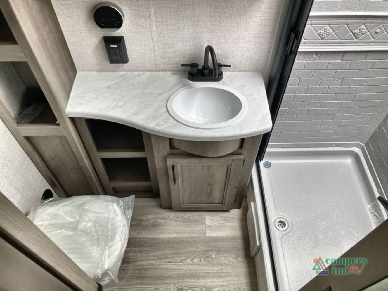 A photo of this 2025 Grand Design Transcend Xplor 335BHT