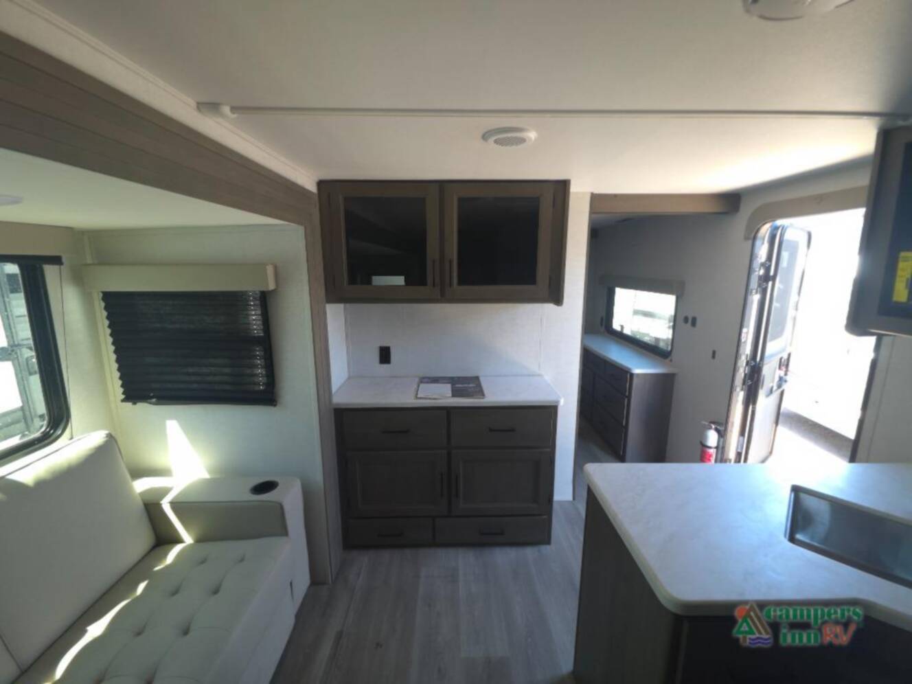 A photo of this 2025 Grand Design Transcend Xplor 335BHT
