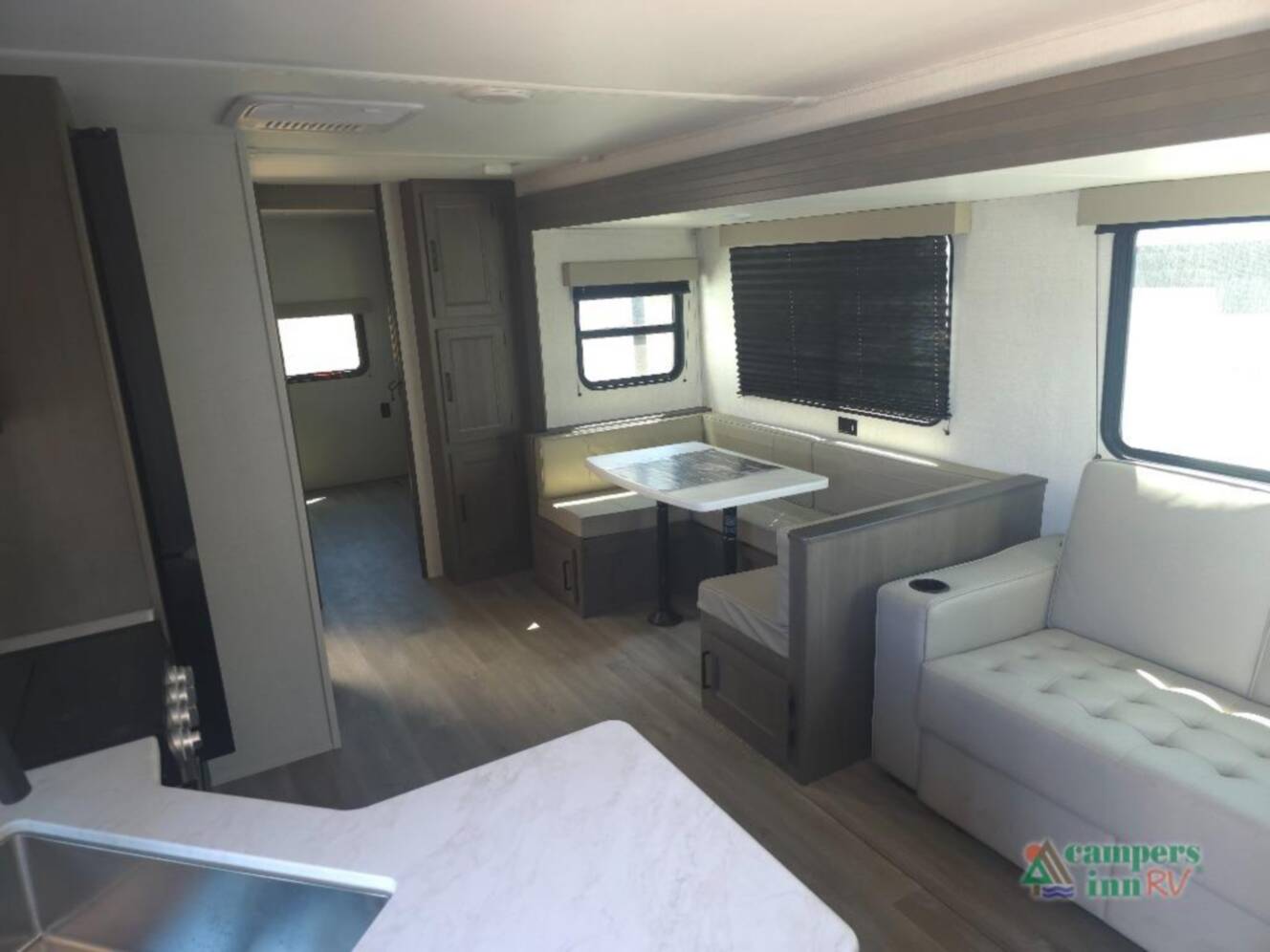 A photo of this 2025 Grand Design Transcend Xplor 335BHT