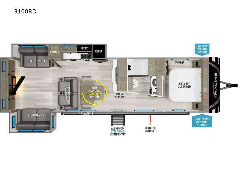 A photo of this 2024 Grand Design Imagine 3100RD