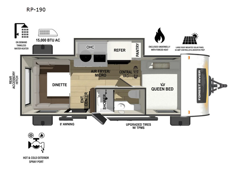 New 2026 Forest River RV R Pod RP- 190 For Sale in Hesperia, CA ...